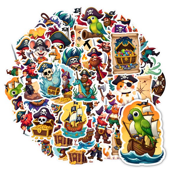 35pcs-50pcs Waterproof Graffiti Stationery Stickers Nautical Kids Stickers Animal Stickers for Phone Suitcase