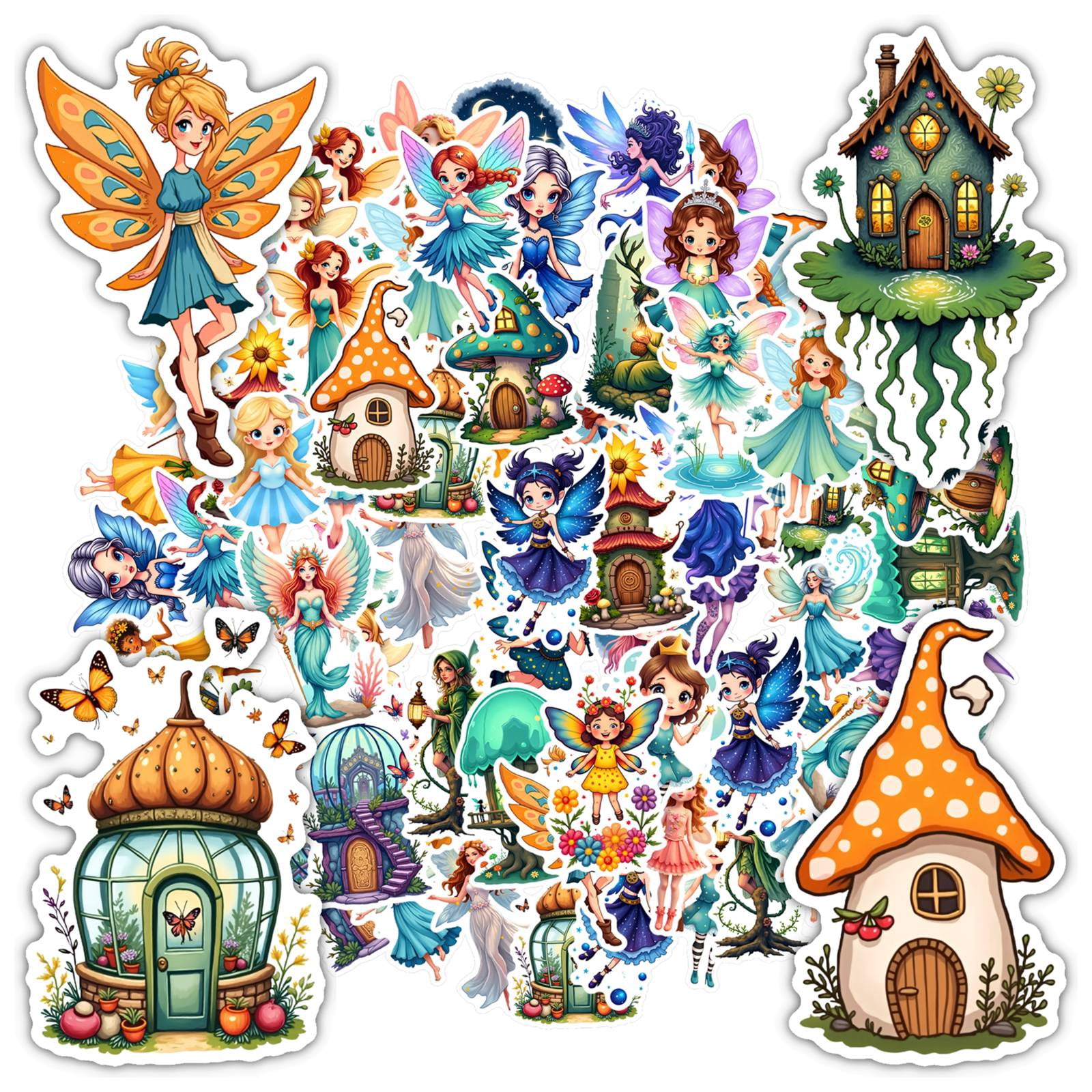 Whimsy Stickers 35pcs-50pcs Whimsical Stickers Stationery Stickers Enchanting Kids ...