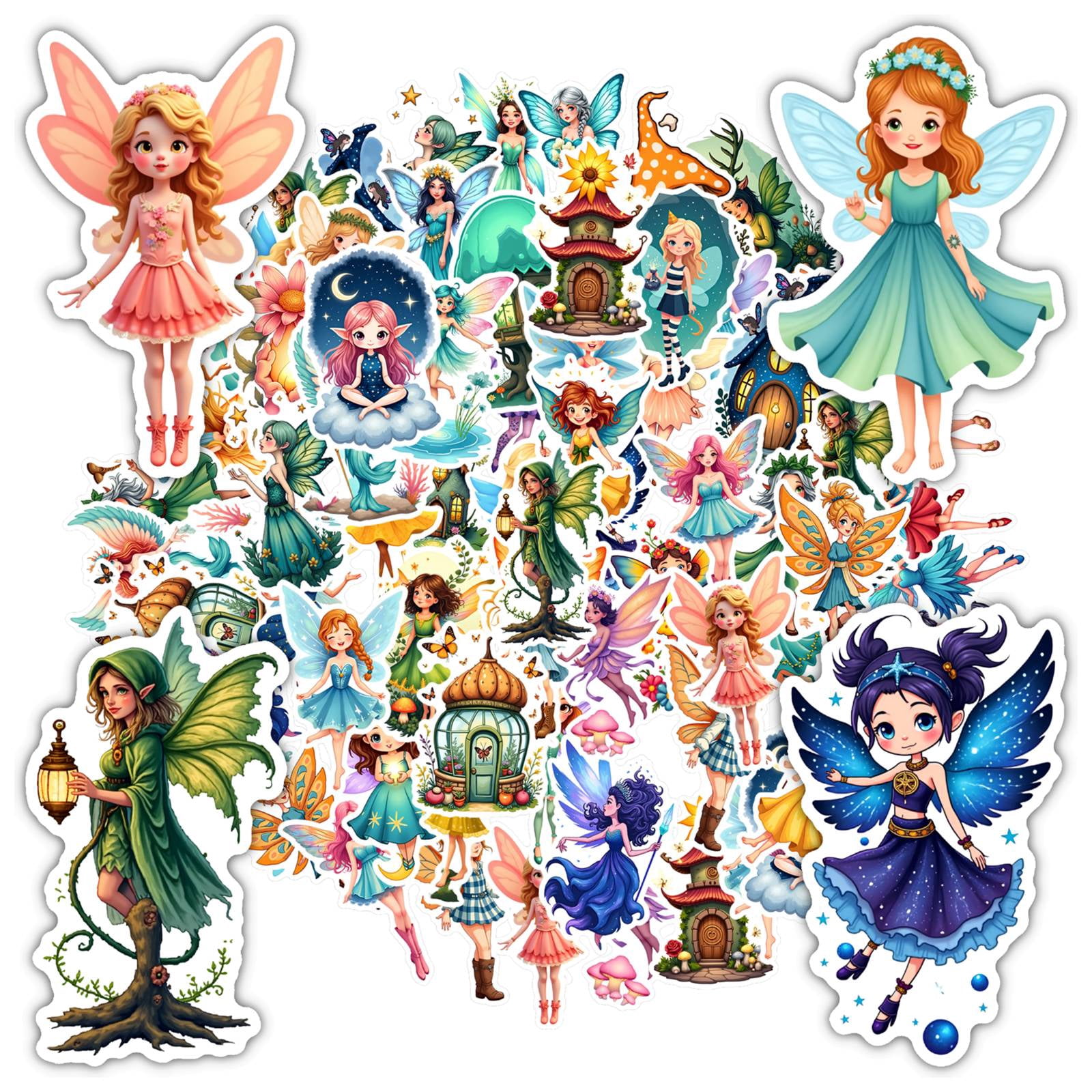 Whimsy Stickers 35pcs-50pcs Whimsical Stickers Stationery Stickers Enchanting Kids ...