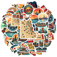 thumbnail image 1 of 35pcs-70pcs Colorful Stickers City Stickers Fun Stickers Artsy Stickers for Laptops Suitcases Phones, 1 of 9
