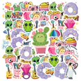 thumbnail image 1 of 35pcs-70pcs Cute Alien DIY Stickers Animal Stationery Stickers Reward Stickers for Phone Laptop Suitcase, 1 of 9