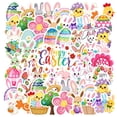 thumbnail image 1 of 35pcs-70pcs Cute Easter Stickers Bunny Stickers Colorful Eggs for Laptops Suitcase Phone, 1 of 9