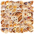 thumbnail image 1 of 35pcs-70pcs Delicious Stickers Stationery Bakery Stickers PVC Dessert Stickers for Luggage Laptop Fridge, 1 of 9