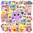 thumbnail image 1 of 35pcs Adorable Animal Stickers Funny Owl Decals DIY Stickers for Laptop Suitcase Notebooks, 1 of 9