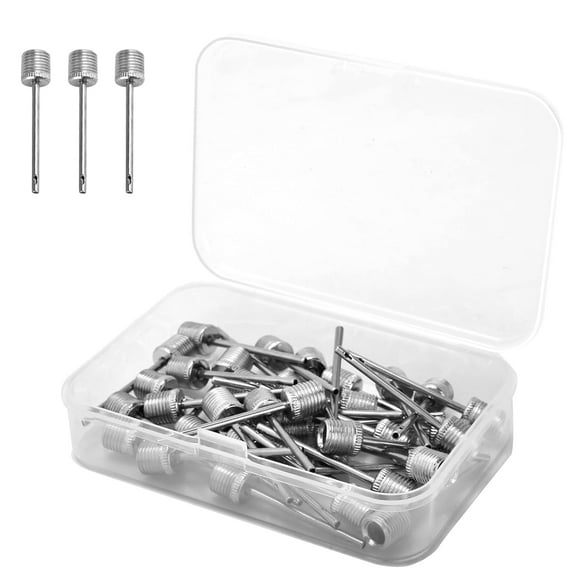 Air Pump Needle, Air Inflation Needle for Basketball, Soccer Ball, Volleyball, Football or Rugby Balls US Replacement Ball Pump Pin Air Inflating Pin with Portable Storage Box