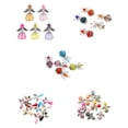 thumbnail image 1 of 35pcs Assorted Shapes Angel Charms Beads Antique For Jewelry Making, 1 of 8