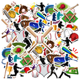 thumbnail image 1 of 35pcs Athletic Stickers Baseball Sports Stickers Team Stickers Field Stickers for Laptops Suitcases, 1 of 9