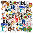 thumbnail image 1 of 35pcs Athletic Stickers Baseball Sports Stickers Team Stickers Field Stickers for Laptops Suitcases, 1 of 9