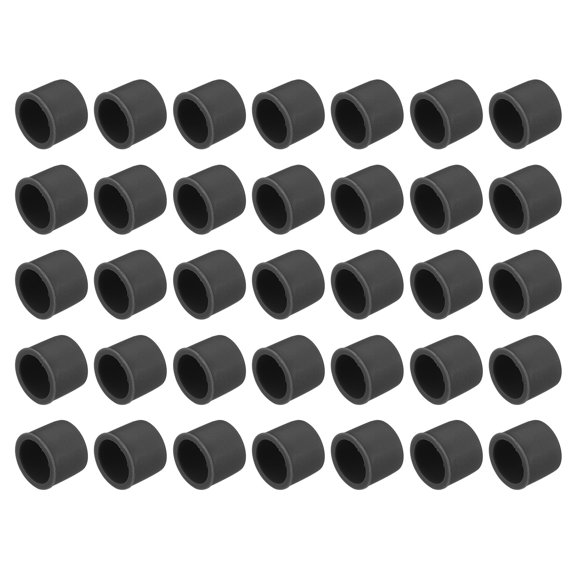 35pcs Auto RCA Port Duct Covers Cap Silicone Plugs Protector for DVD VCD TV Auto Video RCA Male Plug, Black