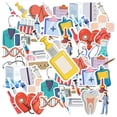 thumbnail image 1 of 35pcs Cartoon Nurse Stickers  Equipment Stickers Doctor Decals for Suitcases Laptops Notebooks, 1 of 9