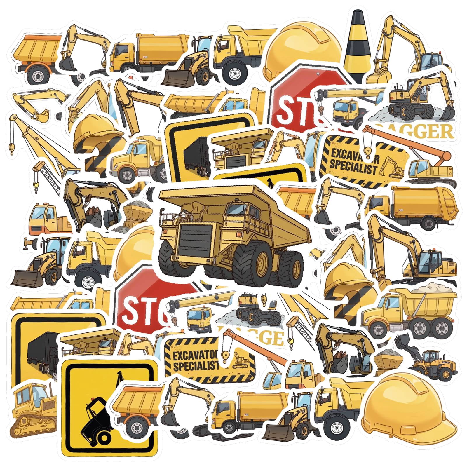 35pcs Cartoon Stickers Kids Stickers Vehicle Stickers PVC Sticker ...