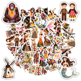 thumbnail image 1 of 35pcs Charming Fairy Stickers Royal Fantasy Kids Stickers for Computers Laptops Suitcases, 1 of 9