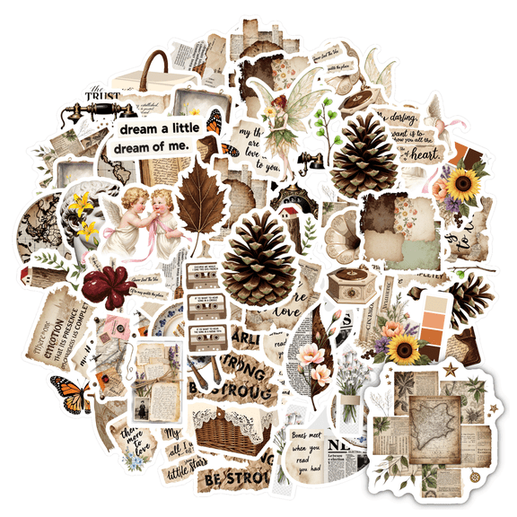 35pcs Classic Stickers Stationery Stickers Ethereal Stickers Teacher Reward Stickers Watercolor Stickers PVC Stickers for Laptops Notebooks Suitcases