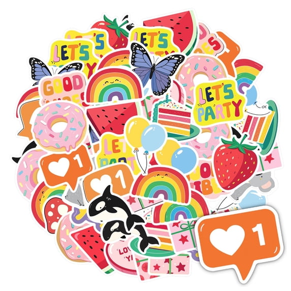 35pcs Colorful Stickers Animal Fun Stickers Birthday Stickers for ...