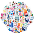 thumbnail image 1 of 35pcs Colorful Stickers Drink Stickers Cute Stickers Coolers Decorative Stickers for Laptops Notebooks Suitcases, 1 of 9