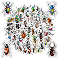 thumbnail image 1 of 35pcs Colorful Stickers Insects Beetles Funny Stickers Decals for Laptops Notebooks Suitcases, 1 of 9