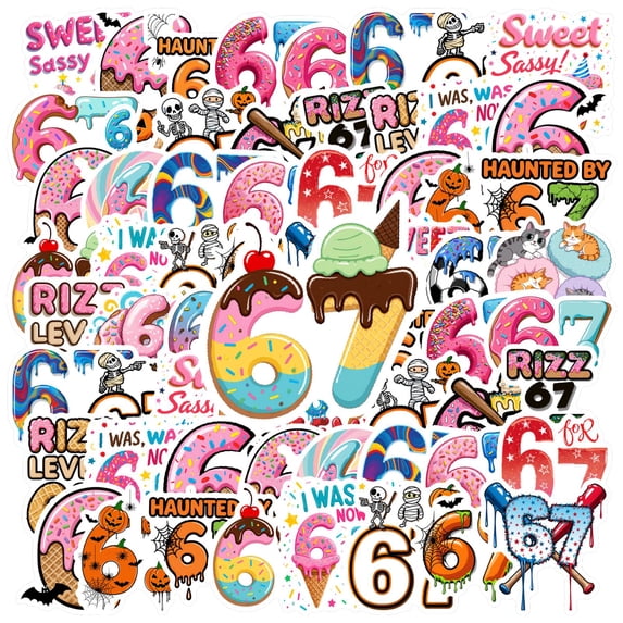 35pcs Colorful Stickers Stationery Kids Stickers  Funny PVC Stickers for Luggage Phone Laptop
