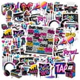 thumbnail image 1 of 35pcs Colorful Urban Sticker Pack Retro Graffiti Decals Art Kids Stickers for Suitcase Laptop Guitar, 1 of 9
