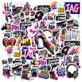 thumbnail image 1 of 35pcs Colorful Urban Sticker Pack Retro Graffiti Decals Art Kids Stickers for Suitcase Laptop Guitar, 1 of 9