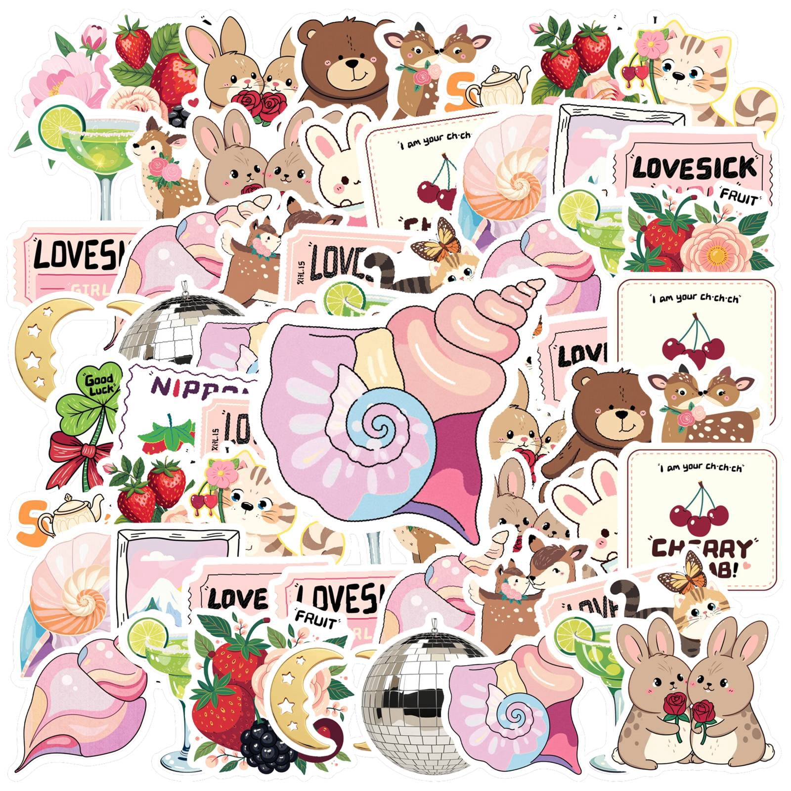 35pcs Cuddly Animal Stickers Cute PVC Stickers Funny Children Stickers ...