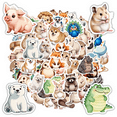 thumbnail image 1 of 35pcs Cuddly Animal Stickers Cute Wildlife Decals Cartoon Animal for Luggage Laptop Notebook, 1 of 9