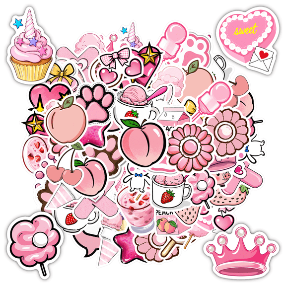 35pcs Cuddly Kids Stickers Toy Cartoon Stationery Stickers Lovely Children Stickers for Luggage Phone