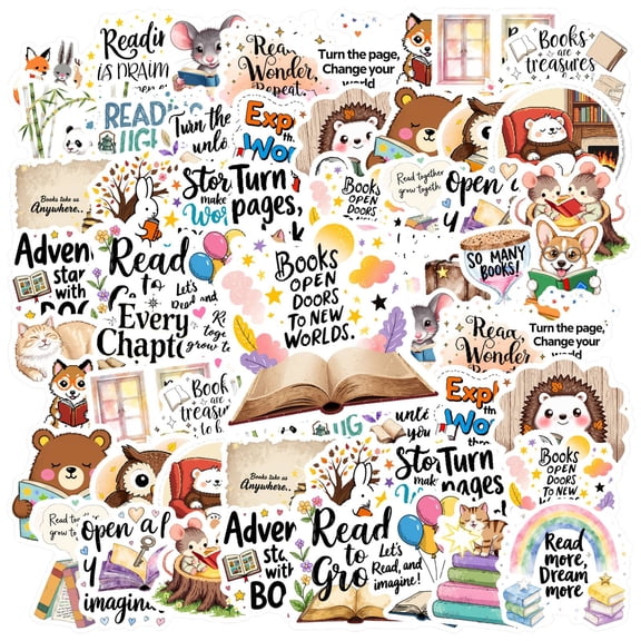 35pcs Cuddly Stickers Animal Funny Stickers Books Kids Stickers  for Phone Laptop Suitcase