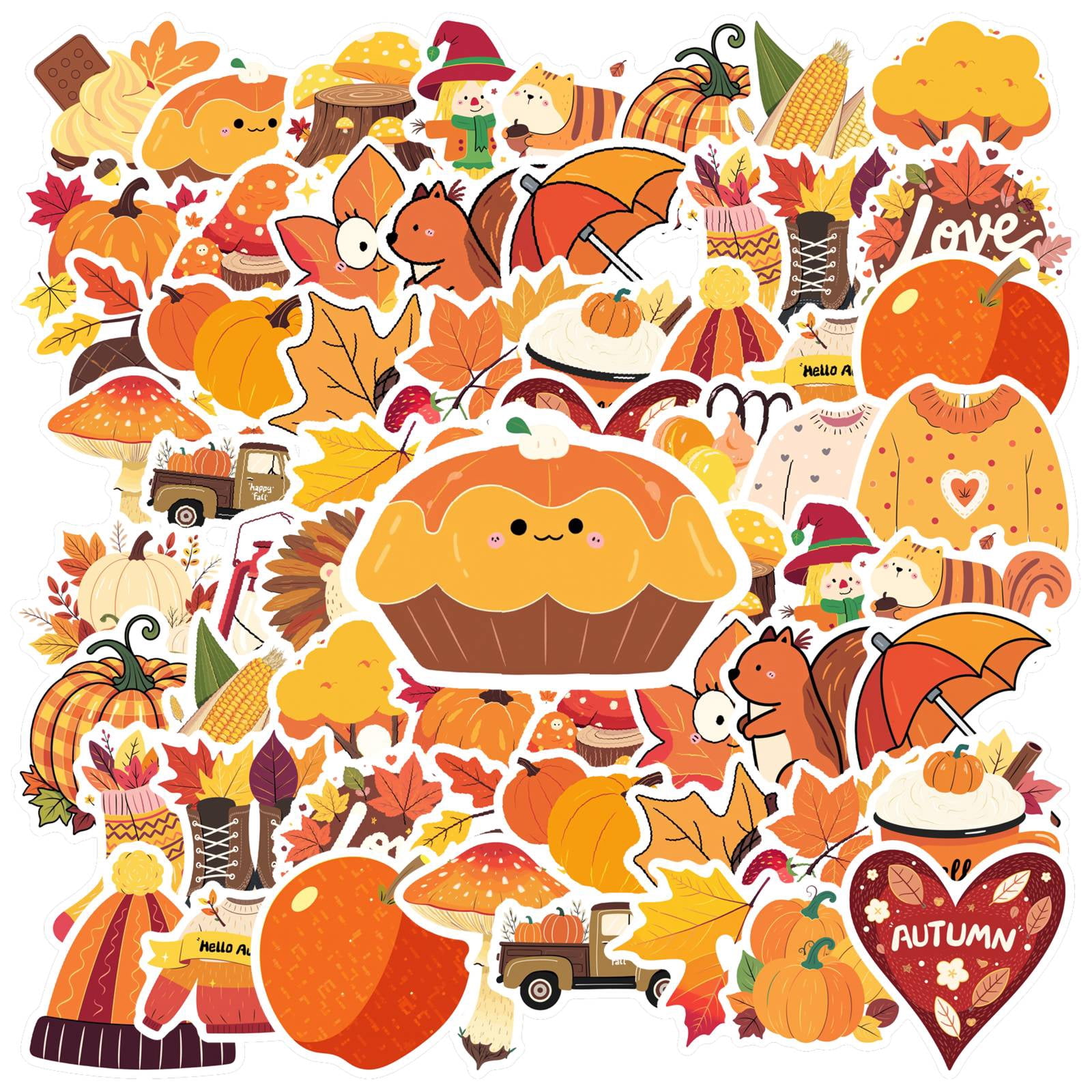 35pcs Cute Autumn Stationery Sticker Adorable Harvest Kids Stickers for ...