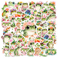 thumbnail image 1 of 35pcs Cute Frog Stickers Celebration Stickers Floral Stickers Fun Stickers for Laptops Notebooks Suitcases, 1 of 9