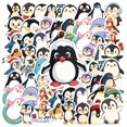 thumbnail image 1 of 35pcs Cute Penguin Stickers PVC Kids Stickers  Funny Stationery Stickers for Laptops Suitcases, 1 of 9