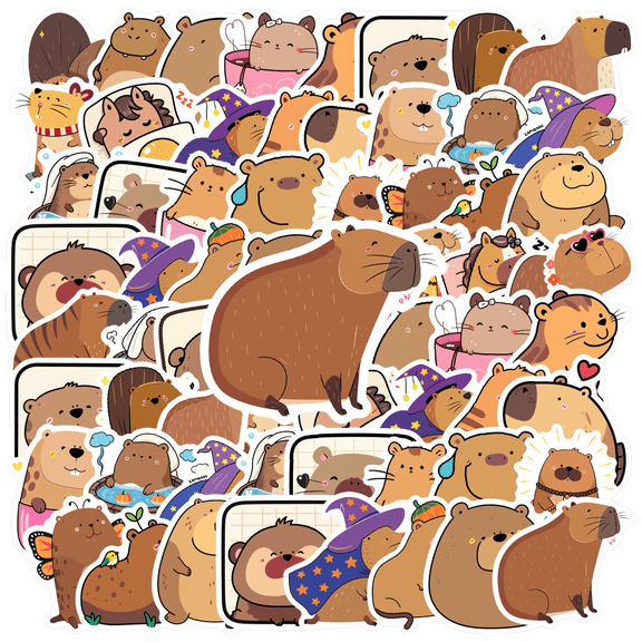 35pcs Cute Stickers Animal Stickers Funny Stickers Children Stickers for Laptops Notebooks Toys