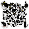 thumbnail image 1 of 35pcs Cute Stickers Black Cat Stickers Funny Stickers for Laptops Notebooks Suitcases, 1 of 9