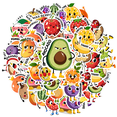 thumbnail image 1 of 35pcs Cute Stickers Fruit Stickers Funny Stickers for Laptops Notebooks Suitcases, 1 of 9