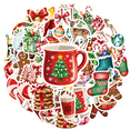 thumbnail image 1 of 35pcs Cute Stickers Santa Stickers Christmas Stickers Gingerbread Stickers Decals for Laptops Suitcases Notebooks, 1 of 9