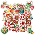 thumbnail image 1 of 35pcs Cute Stickers Santa Stickers Christmas Stickers Gingerbread Stickers Decals for Laptops Suitcases Notebooks, 1 of 9