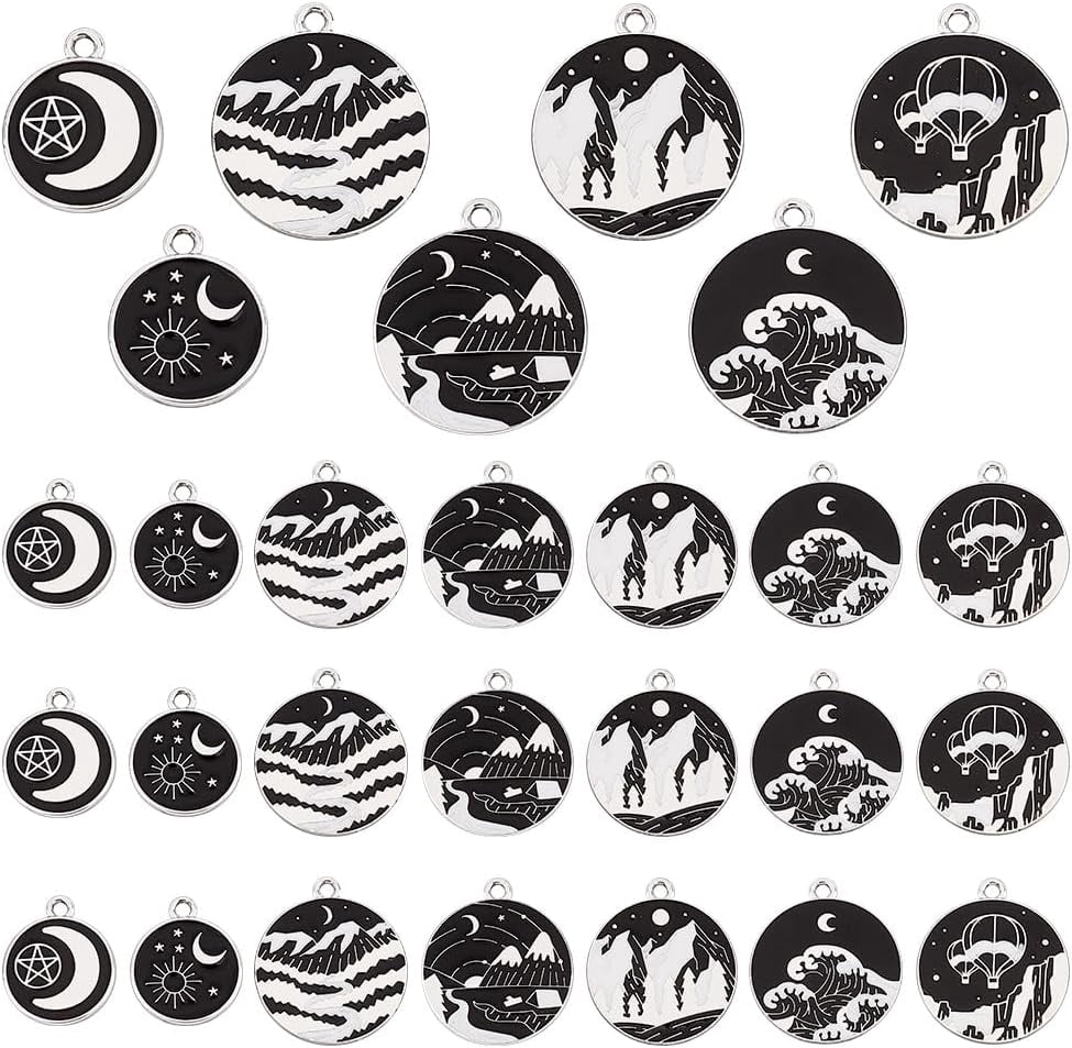 Yukfhgt 24-Piece Enamel Charms Set – Cute Animals Like Cat, Rabbit, Squirrel For DIY Jewelry & Crafts