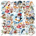 thumbnail image 1 of 35pcs Festive Animal Stickers Christmas Winter Children Stickers for Luggage Laptop Notebook, 1 of 9