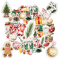 thumbnail image 1 of 35pcs Festive Stickers Christmas Gifts Cute Stickers Gingerbread Stickers for Laptops Notebooks Suitcases, 1 of 9