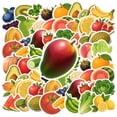 thumbnail image 1 of 35pcs Fresh Fruit Stickers Vegetable Kids Stickers Nature Graffiti Stickers for Fridge Suitcase Laptop, 1 of 9