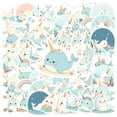 thumbnail image 1 of 35pcs Friendly Narwhal Stickers Ocean Animal Stickers Cartoon PVC for Laptops Phones Notebooks, 1 of 9