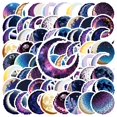 thumbnail image 1 of 35pcs Holographic Stickers Space Stationery Stickers PVC Galaxy Decals Moon Stickers for Laptops Phones Suitcases, 1 of 9