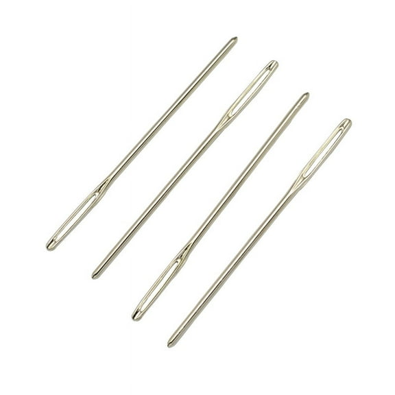35pcs Iron Tapestry Needles Platinum 70x2mm Hole: 15x1mm