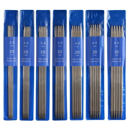 Recardis 35pcs Knitting Needles Double Pointed Straight Knitting Needles Yarn Knitting Needles