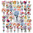thumbnail image 1 of 35pcs Lovely Stickers Flower Stickers Cute Stickers PVC Stickers for Laptops Notebooks Suitcases, 1 of 9