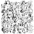 thumbnail image 1 of 35pcs Monochrome Stickers Stationery Stickers Musical Headphones Waterproof Graffiti Vinyl Music Stickers for Laptops Notebooks Suitcases, 1 of 9