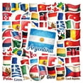thumbnail image 1 of 35pcs National Flag Stickers Stationery Stickers Country Stickers Teacher Reward Stickers for Suitcase Fridge Phone, 1 of 8