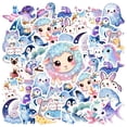 thumbnail image 1 of 35pcs Pastel Cartoon Stickers Fantasy Cute Stickers Adorable Animal Stickers for Laptops Notebooks Suitcases, 1 of 9