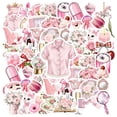 thumbnail image 1 of 35pcs Pastel Stickers Flower Cute Stickers Vintage Stationery Sticker for Laptops Notebooks Suitcases, 1 of 9