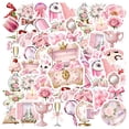 thumbnail image 1 of 35pcs Pastel Stickers Flower Cute Stickers Vintage Stationery Sticker for Laptops Notebooks Suitcases, 1 of 9