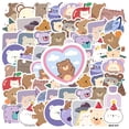 thumbnail image 1 of 35pcs Playful Animal Stickers Cute Bear Stickers Charming Animal Decals for Luggage Notebook Phone, 1 of 9